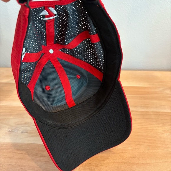 Red Taylor Made Adjustable Men's One Size Sport Golf Breathable Athletic Hat - Picture 5 of 5